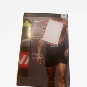 Nike Essential Micro Boxer Briefs 3 Pack‎ Men's Size M Black Gray Yellow